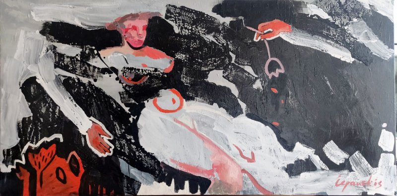 Mantas Čepauskis „Nekaltybė“, 2021, 70x140, aliejus, drobė