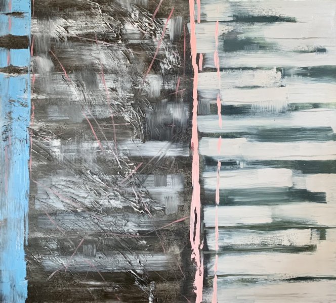 Mantas Čepauskis „Nr.64“, 2018, 90x100, aliejus, drobė