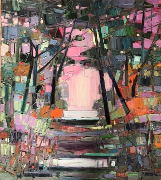 Arvydas Kašauskas „Peizažas“, 2020, 100x90, aliejus, drobė