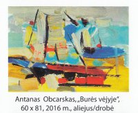 Antanas Obcarskas „Burės vėjyje“