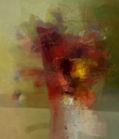 Giedra Purlytė, „Žydėjimo metas“, 2018 m., 80 x 70, aliejus/drobė