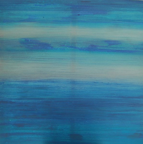 A. Gražys - iš ciklo „Toliai“, drobė - akrilas, 100x100, 2017 m.