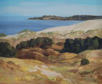 E. Griščenko - „Auksinė kopa Nidoje“, drobė-aliejus, 75x90