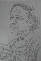 V. Mackevičius - „Jonas Mekas“, tušas-popierius, 64x45